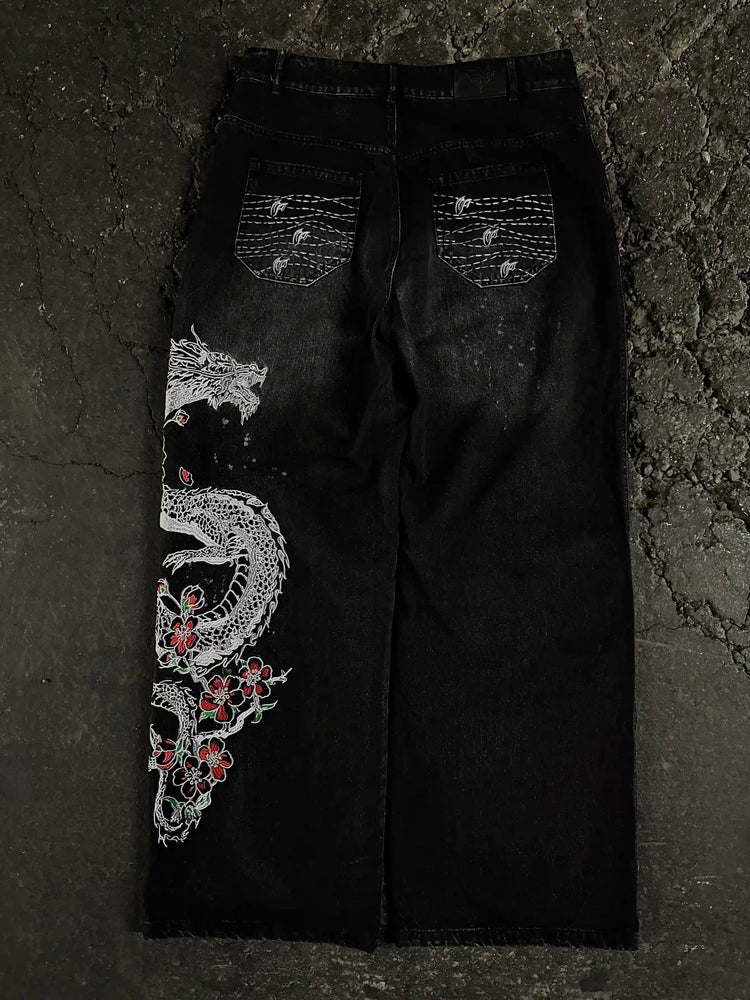 "Dragon" Jeans (Black) pholoh