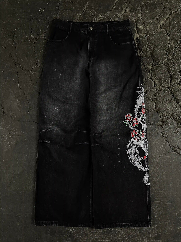 "Dragon" Jeans (Black) pholoh