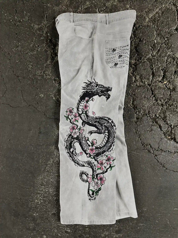 "Dragon" Jeans (White) pholoh