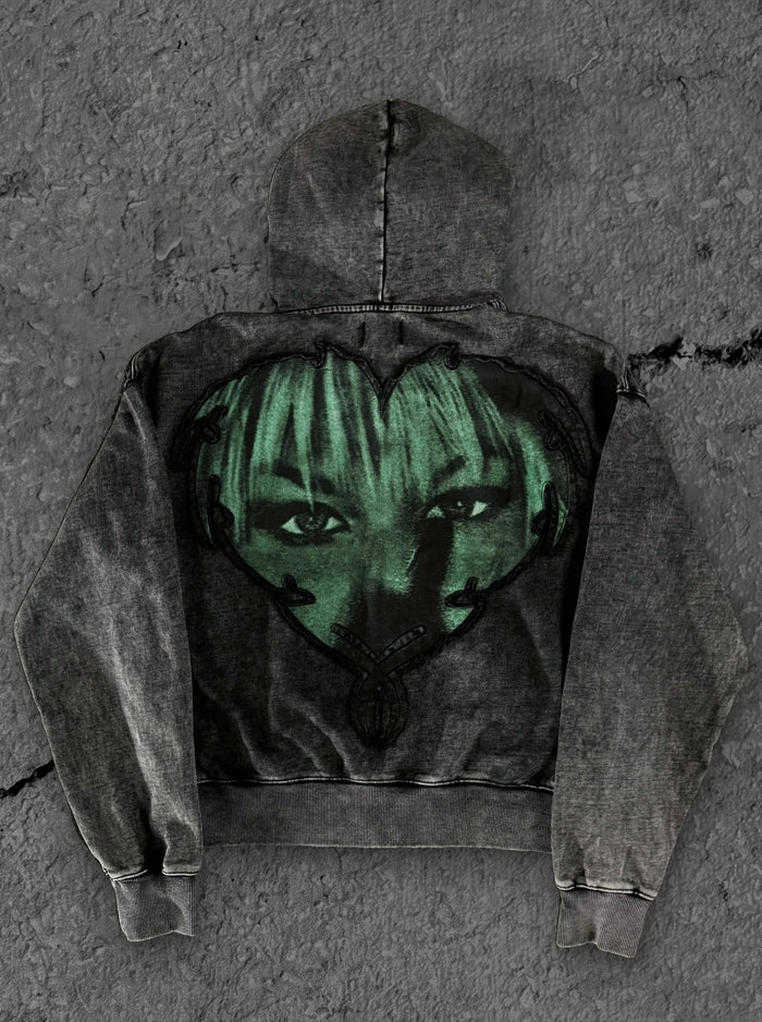 “Neon Love” Zip-Up
