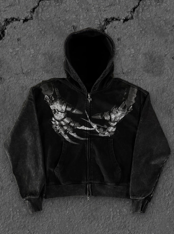 "Scissor Hands" Zip-Up