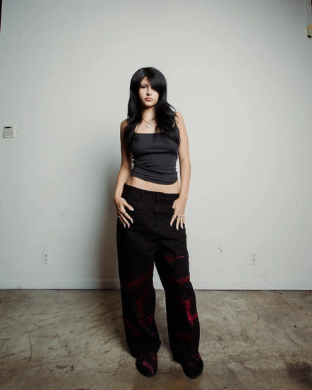 “Ghoul” Jeans (Wine) pholoh