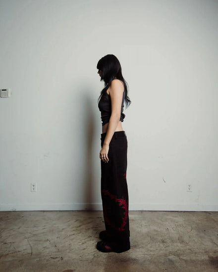 “Ghoul” Jeans (Wine) pholoh