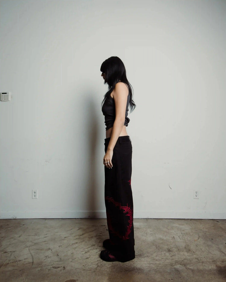 “Ghoul” Jeans (Wine) pholoh