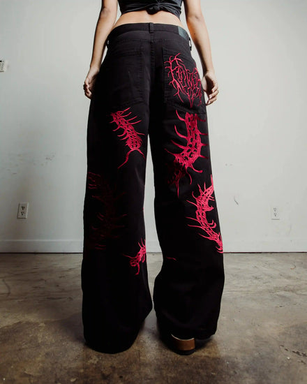 “Ghoul” Jeans (Wine) pholoh