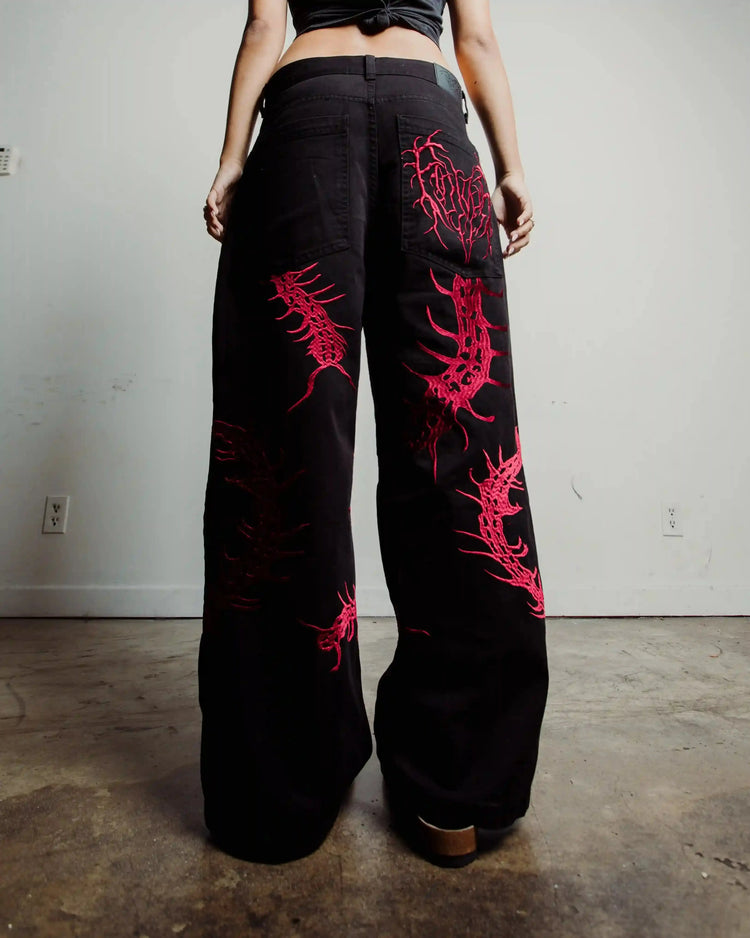 “Ghoul” Jeans (Wine) pholoh