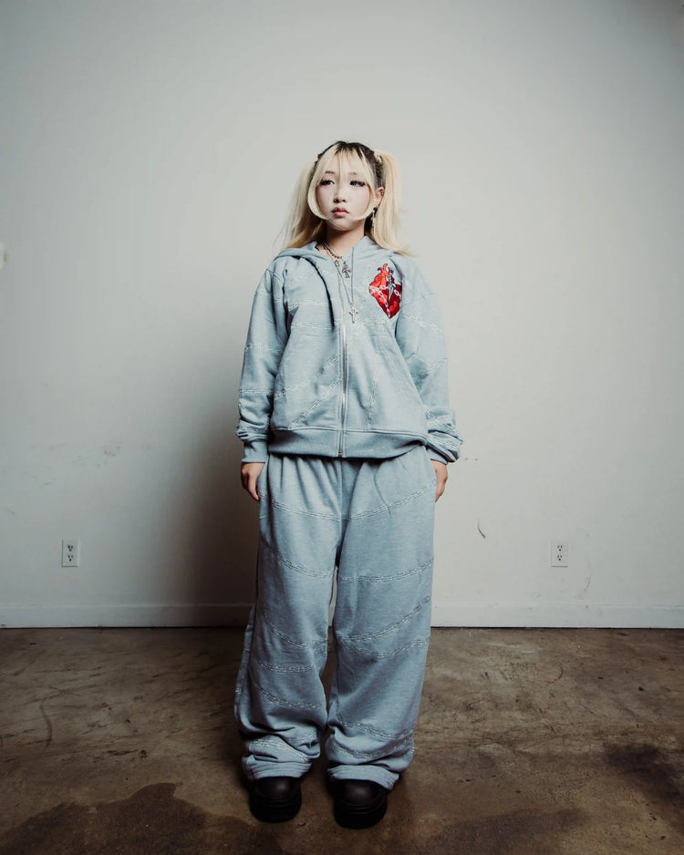 "Kurapika" Zip-Up (Grey)