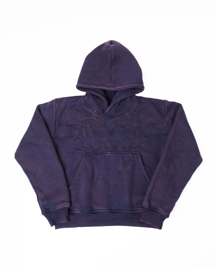 “Half a Million” Embroidered Hoodie (Dark Purple)