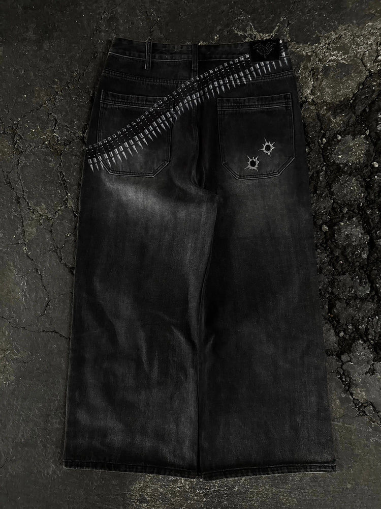"1400" bullet jeans (black) pholoh