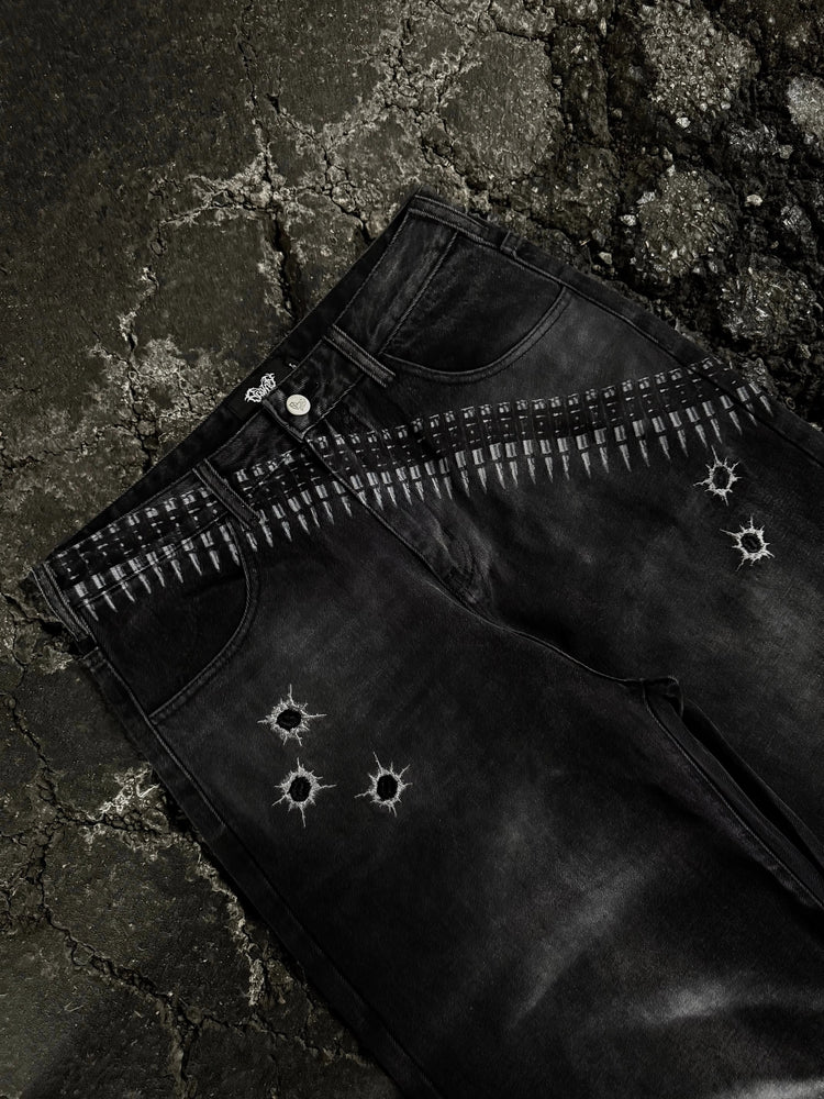 "1400" bullet jeans (black) pholoh