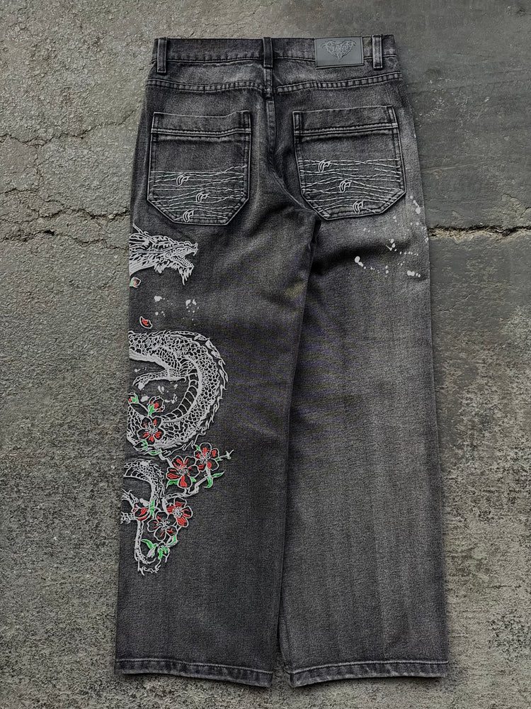 “Dragon” Jeans (Washed Black)