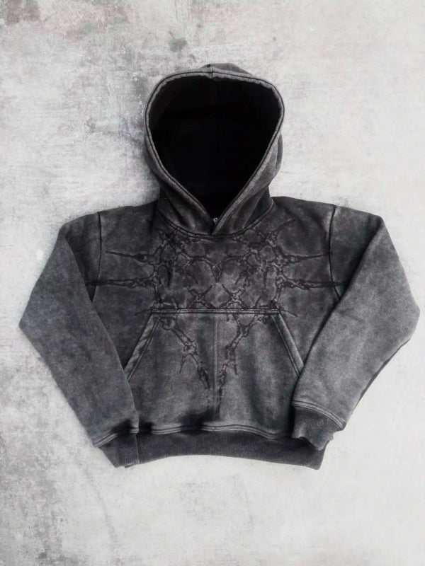 "Half a Million" Embroidered Hoodie (Black) - Second Image