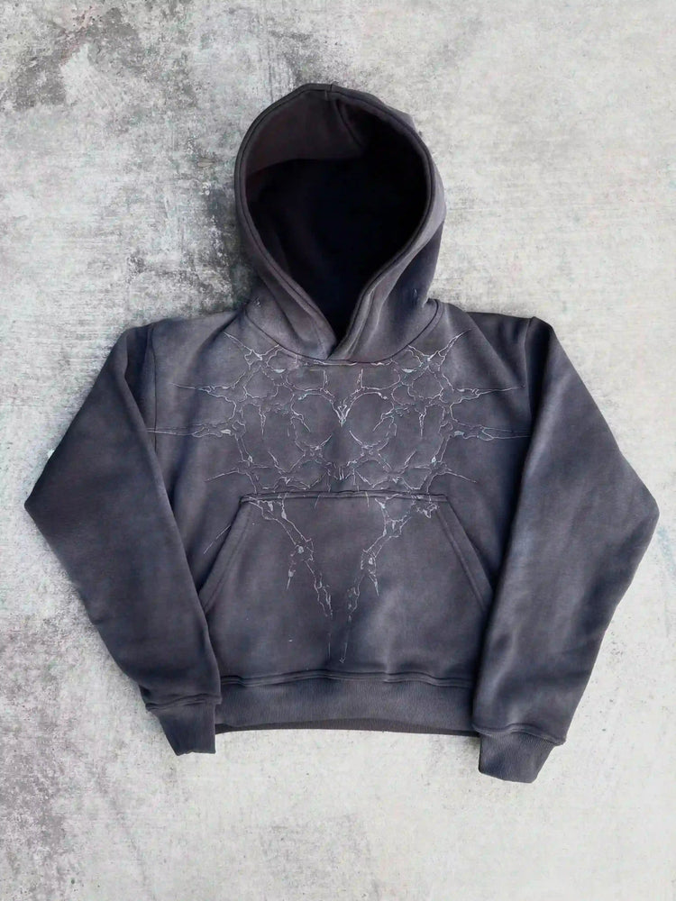 "Half a Million" Embroidered Hoodie (Grey) pholoh