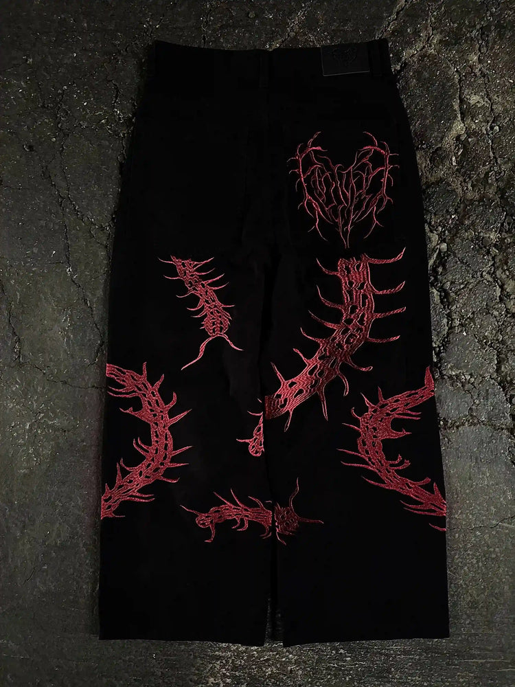“Ghoul” Jeans (Wine)