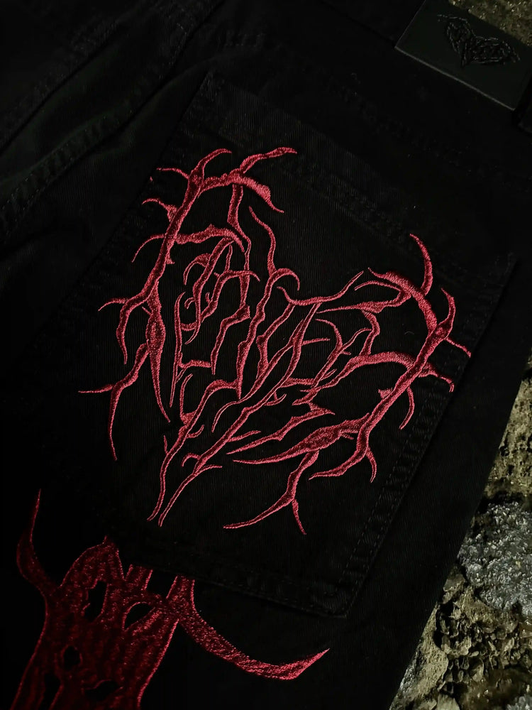 “Ghoul” Jeans (Wine) pholoh