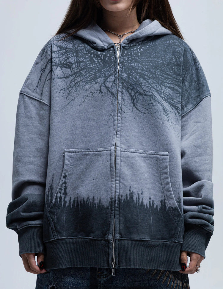 "Lands of Horror” Zip-Up pholoh