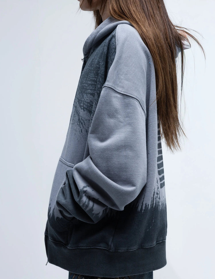 "Lands of Horror” Zip-Up pholoh