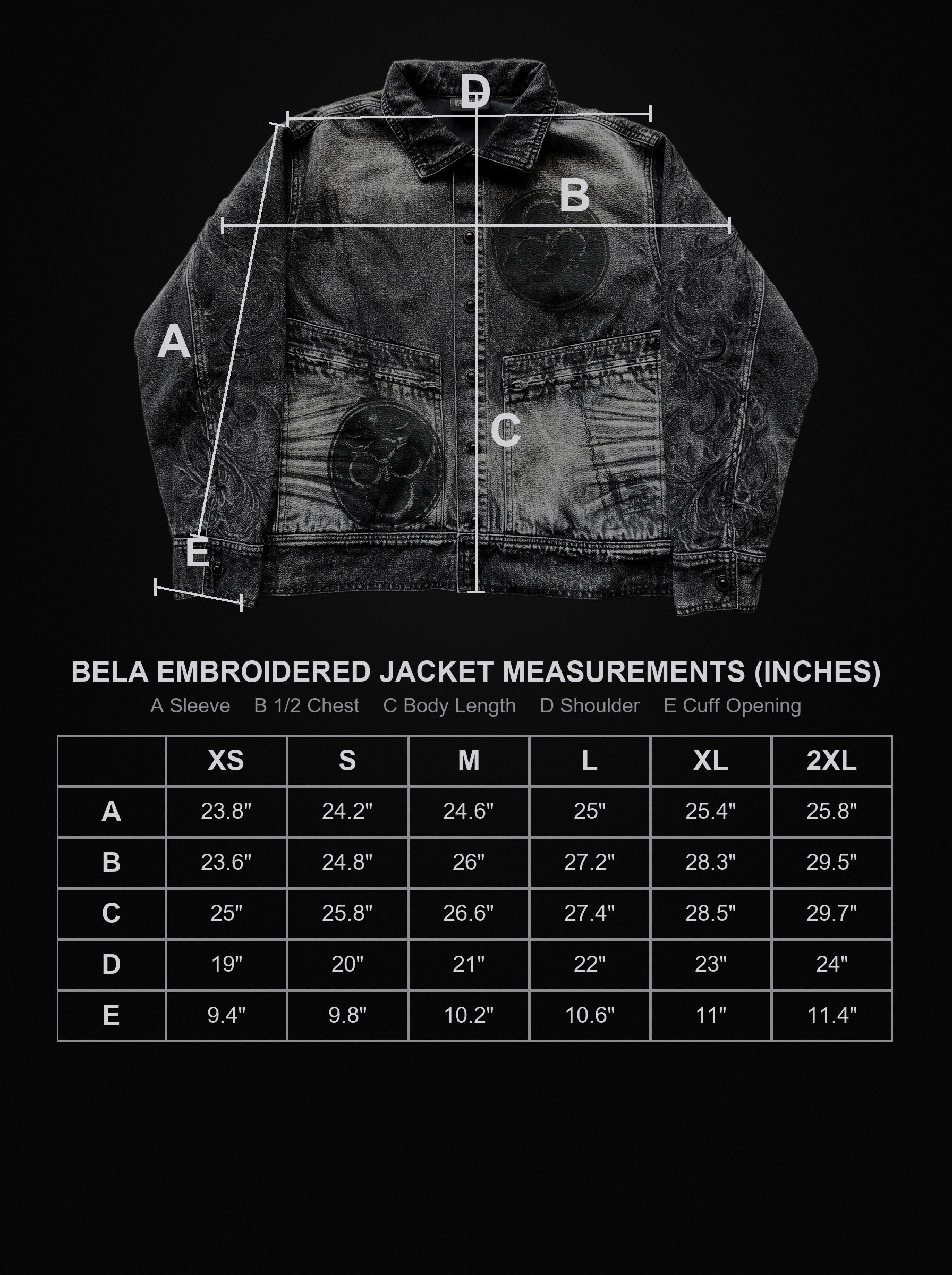 wesker-coal size chart