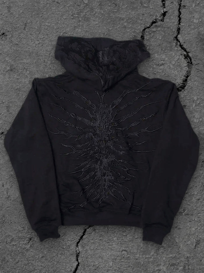 “Ghoul” Zip-Up (Black)