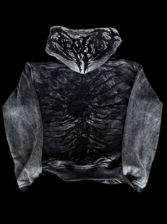 “Ghoul” Hoodie (Washed Black)