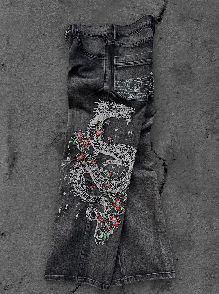 “Dragon” Jeans (Washed Black)