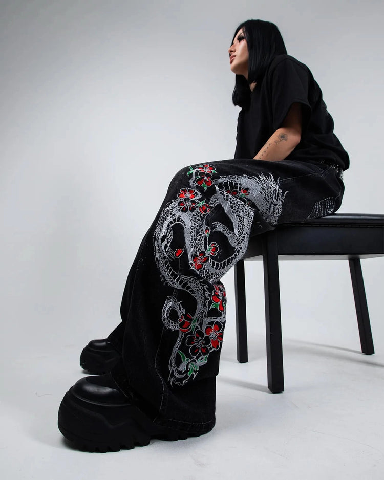 "Dragon" Jeans (Black)