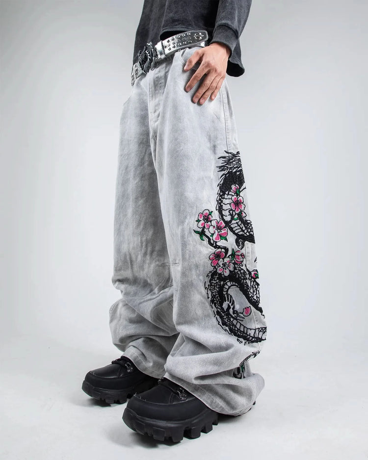 "Dragon" Jeans (White)