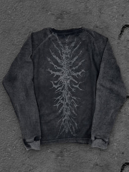 "Ghoul' Long-Sleeve (Grey)