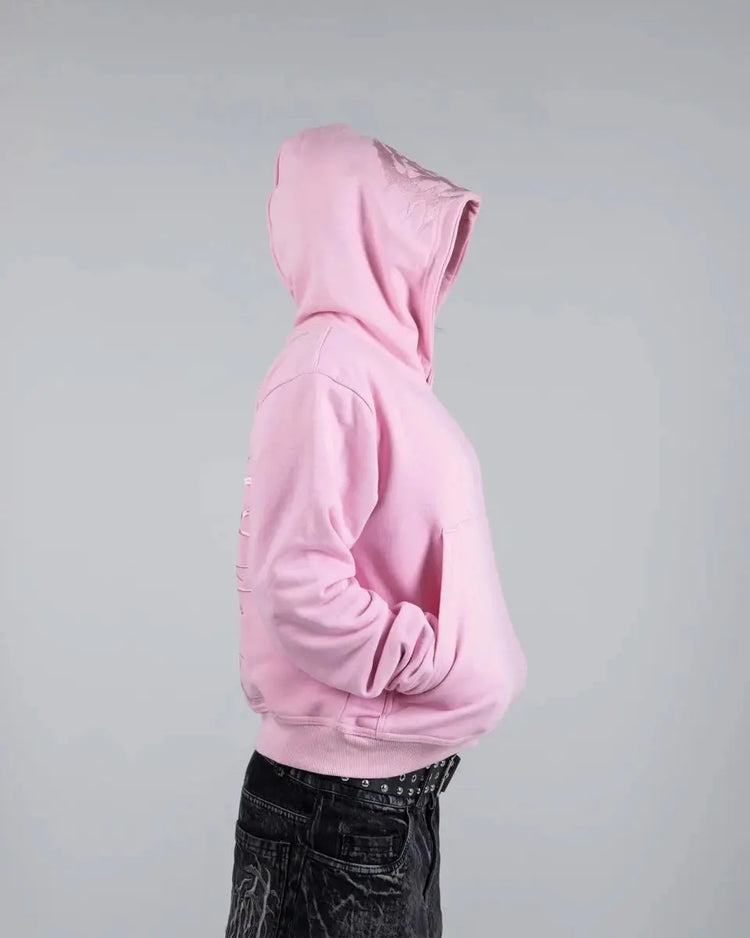 “Ghoul” HOODIE (Light Pink) - pholoh