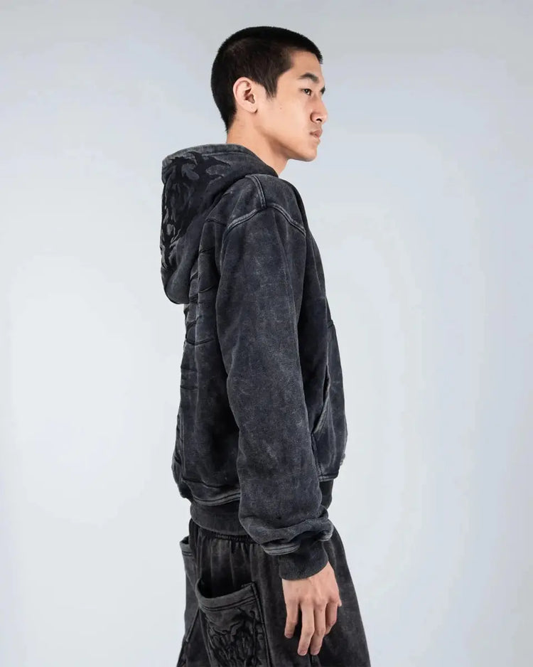“Ghoul” HOODIE (Washed Black) - pholoh
