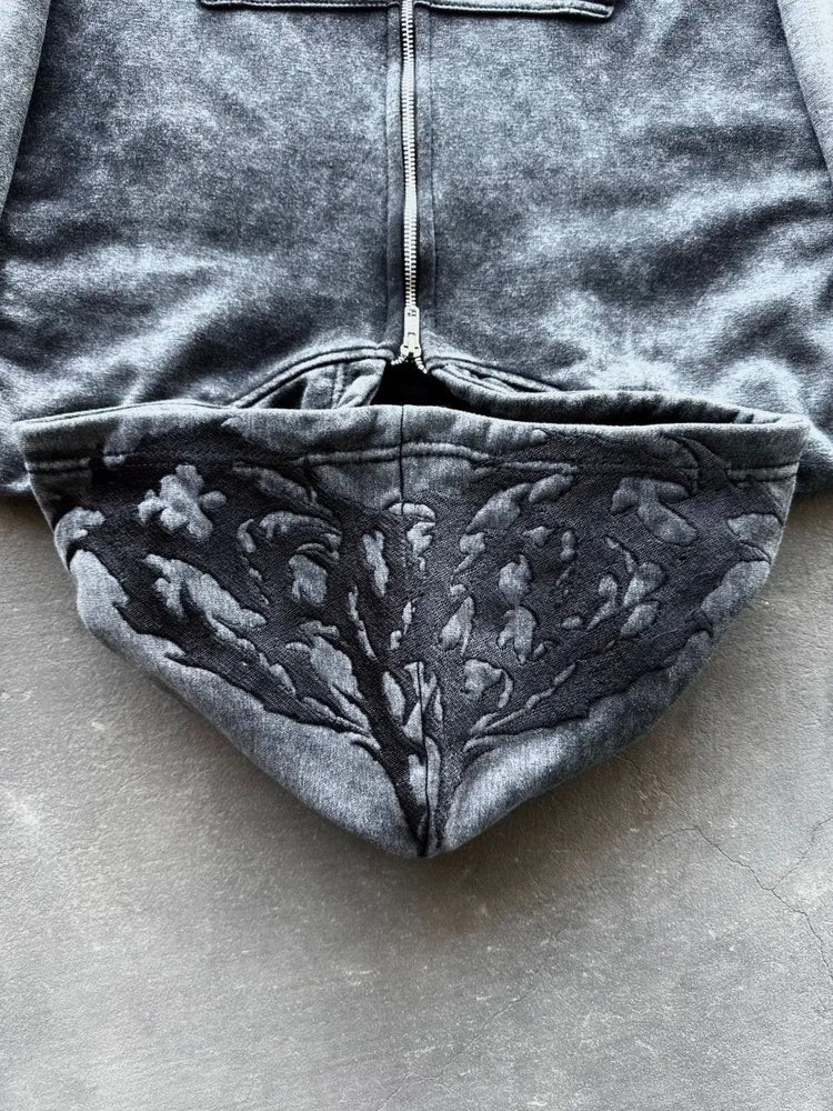 “Ghoul” HOODIE (Washed Black) - pholoh