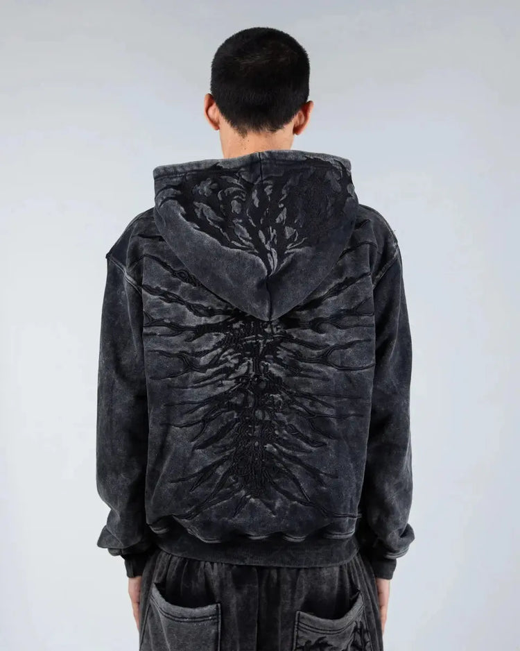“Ghoul” HOODIE (Washed Black) - pholoh