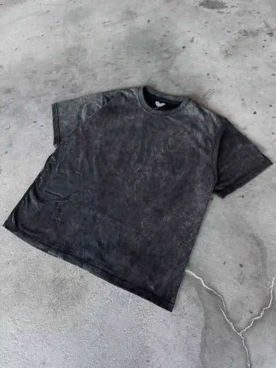 GHOUL JORTS+WASHED BLACK TEE - pholoh