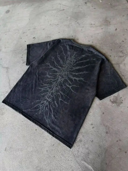 GHOUL JORTS+WASHED BLACK TEE - pholoh