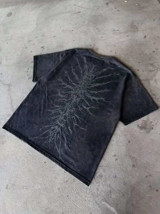 GHOUL JORTS+WASHED BLACK TEE - pholoh