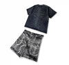 GHOUL JORTS+WASHED BLACK TEE