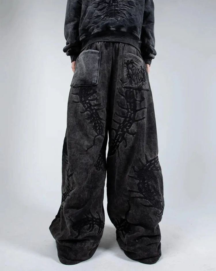 “Ghoul” Sweats (Washed Black) - pholoh