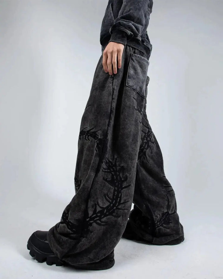 “Ghoul” Sweats (Washed Black) - pholoh