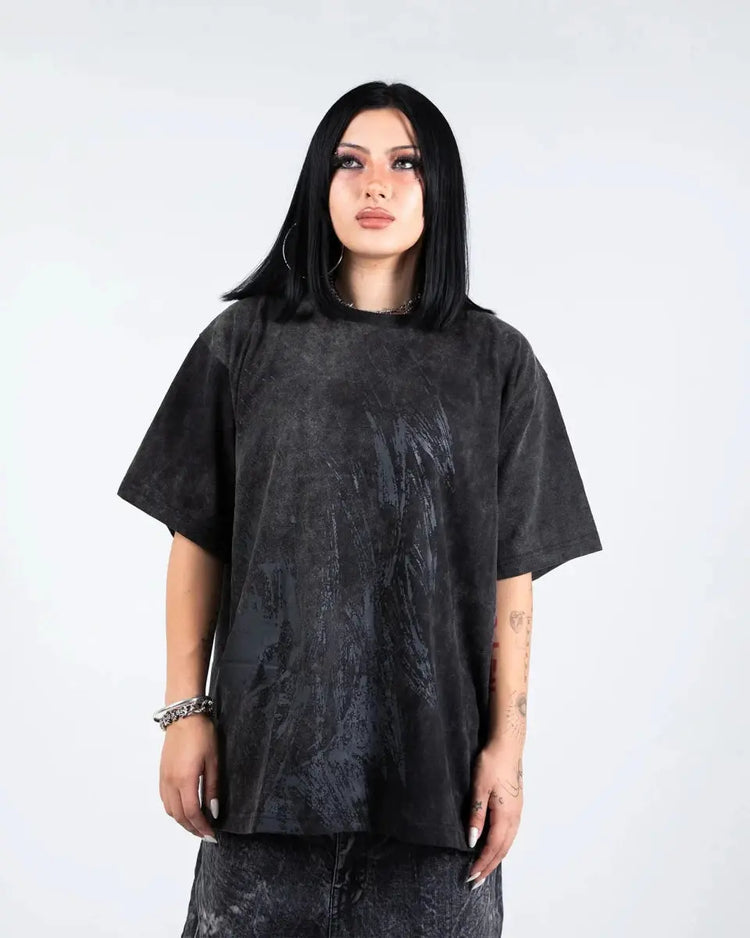 "Ghoul" T-Shirt (Washed Black) - pholoh