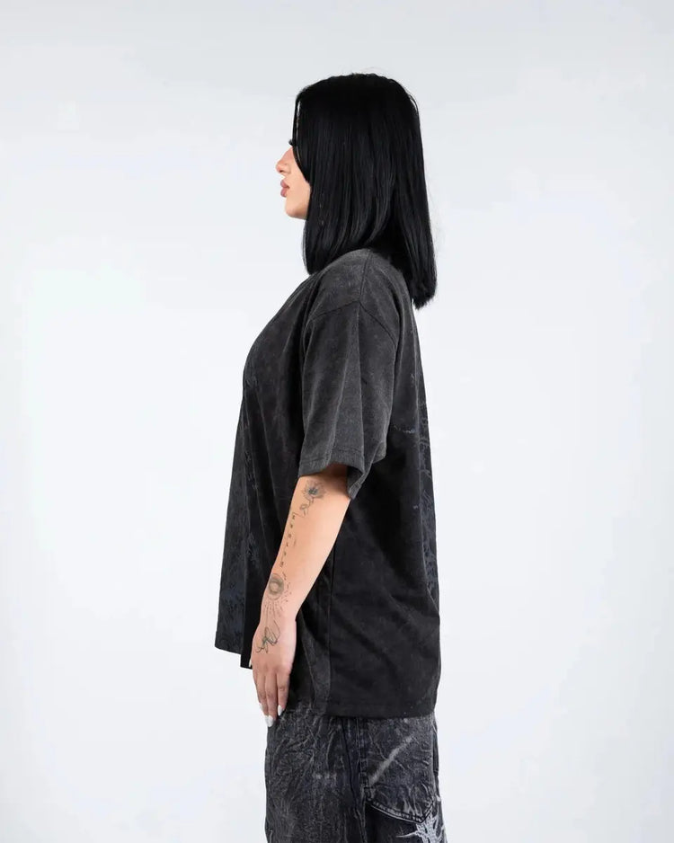 "Ghoul" T-Shirt (Washed Black) - pholoh