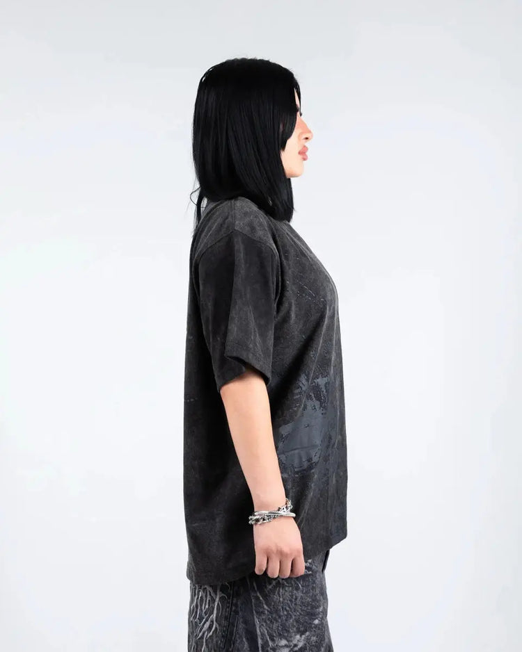 "Ghoul" T-Shirt (Washed Black) - pholoh