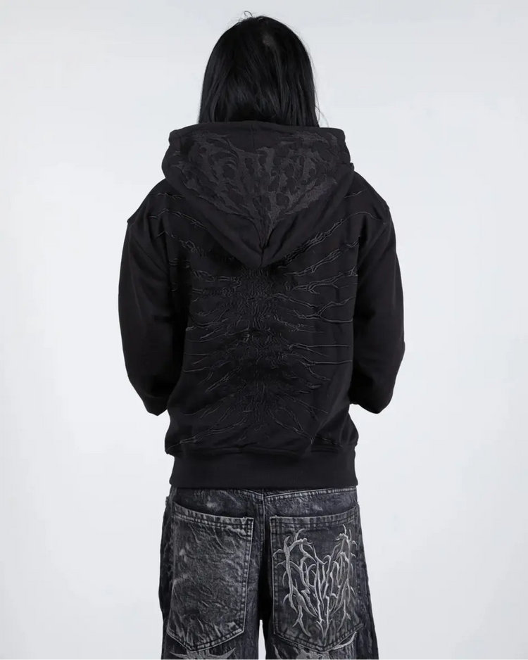 “Ghoul” ZIP - UP (Black) - pholoh