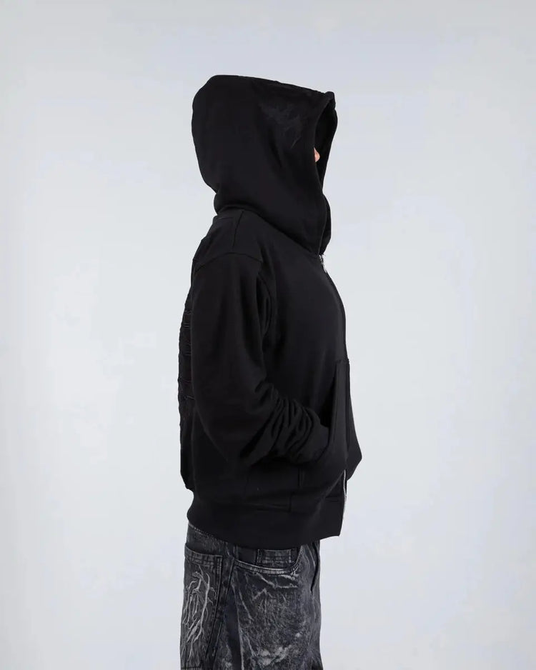 “Ghoul” ZIP - UP (Black) - pholoh