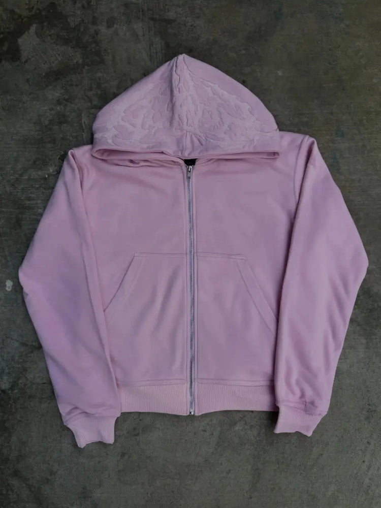 “Ghoul” ZIP - UP (Light Pink) - pholoh