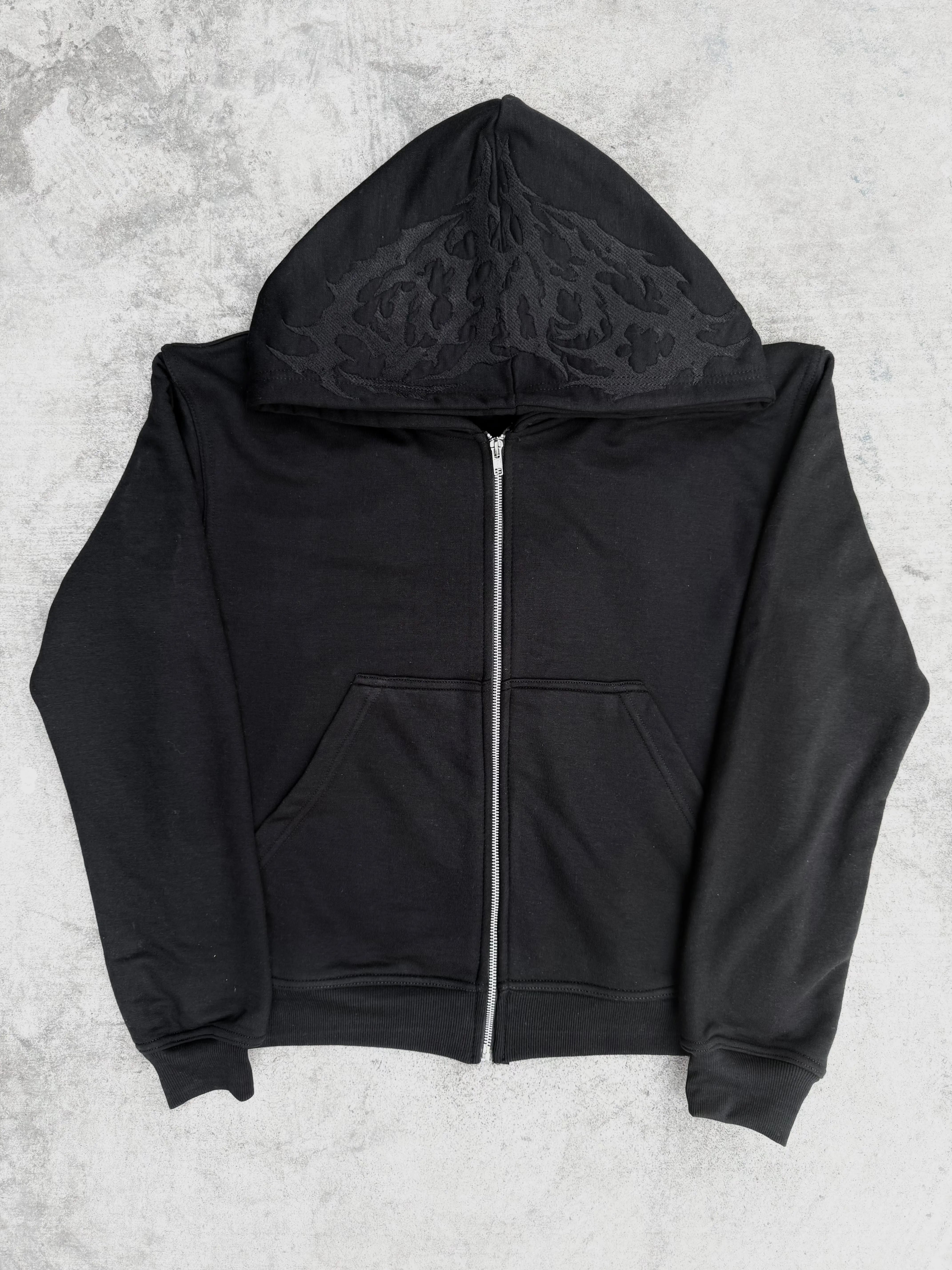 Ghoul” ZIP-UP (Black) - pholoh