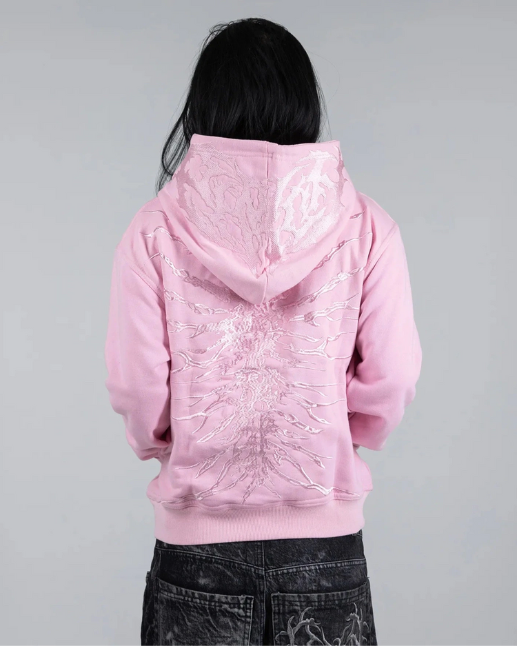 “Ghoul” HOODIE (Light Pink)