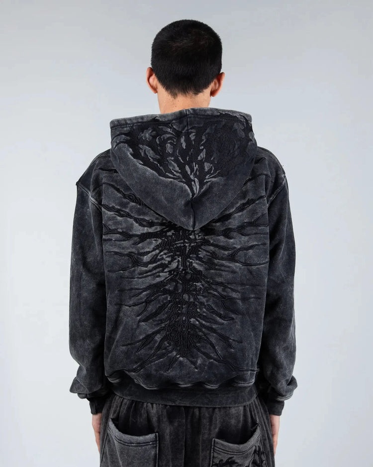 “Ghoul” HOODIE (Washed Black)