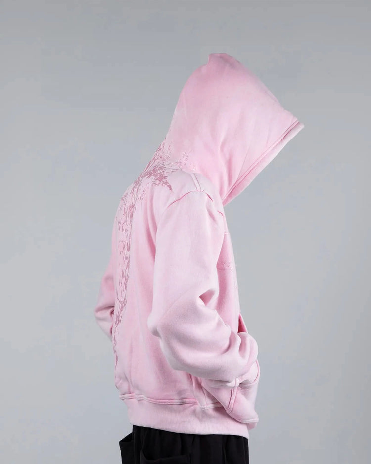 “Half a Million” Embroidery Zip-Up (Light Pink)