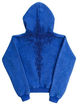 “Half a Million” Embroidery Zip-Up (Royal Blue)