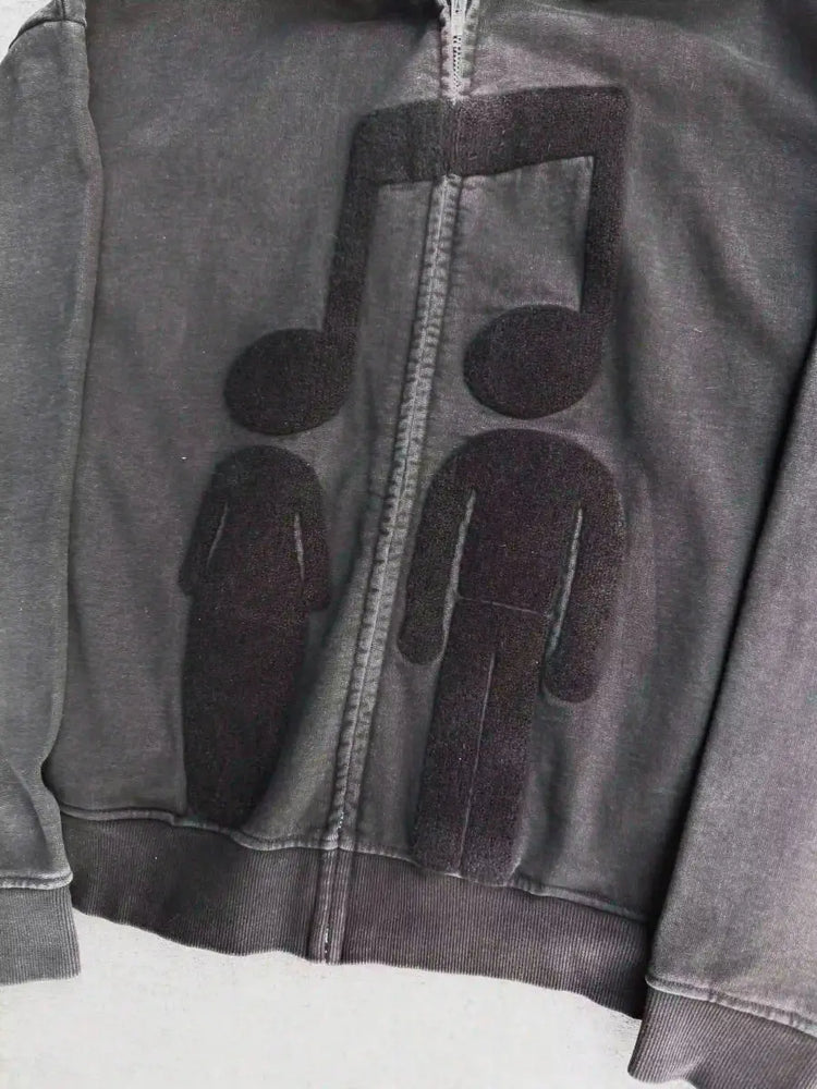 “Music Connects Us” v2 Zip (Black) - pholoh